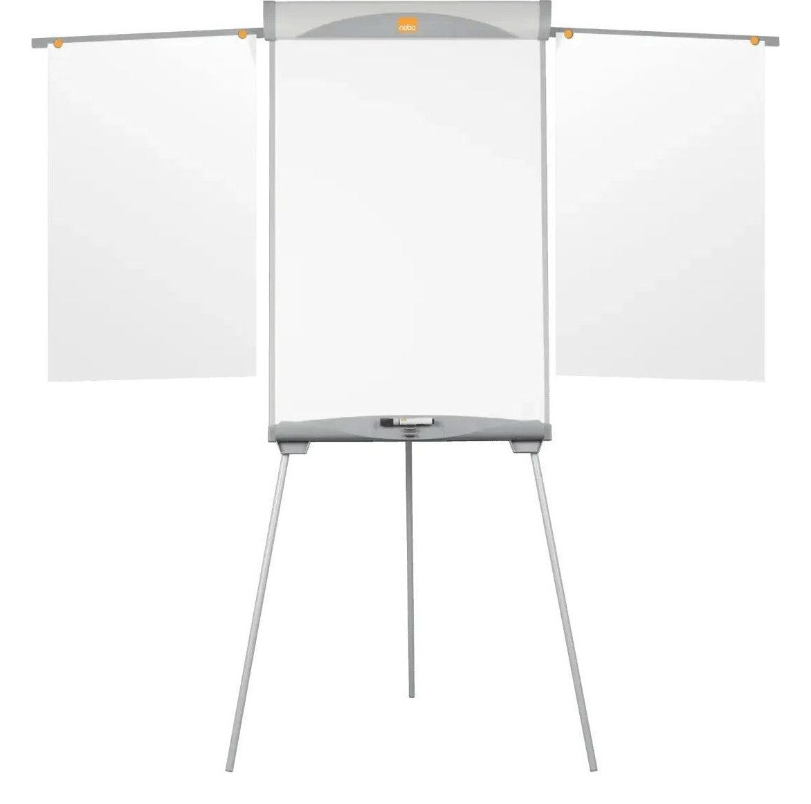 Nobo Essence Tripod Steel Magnetic Whiteboard Easel with Extended Display Arms