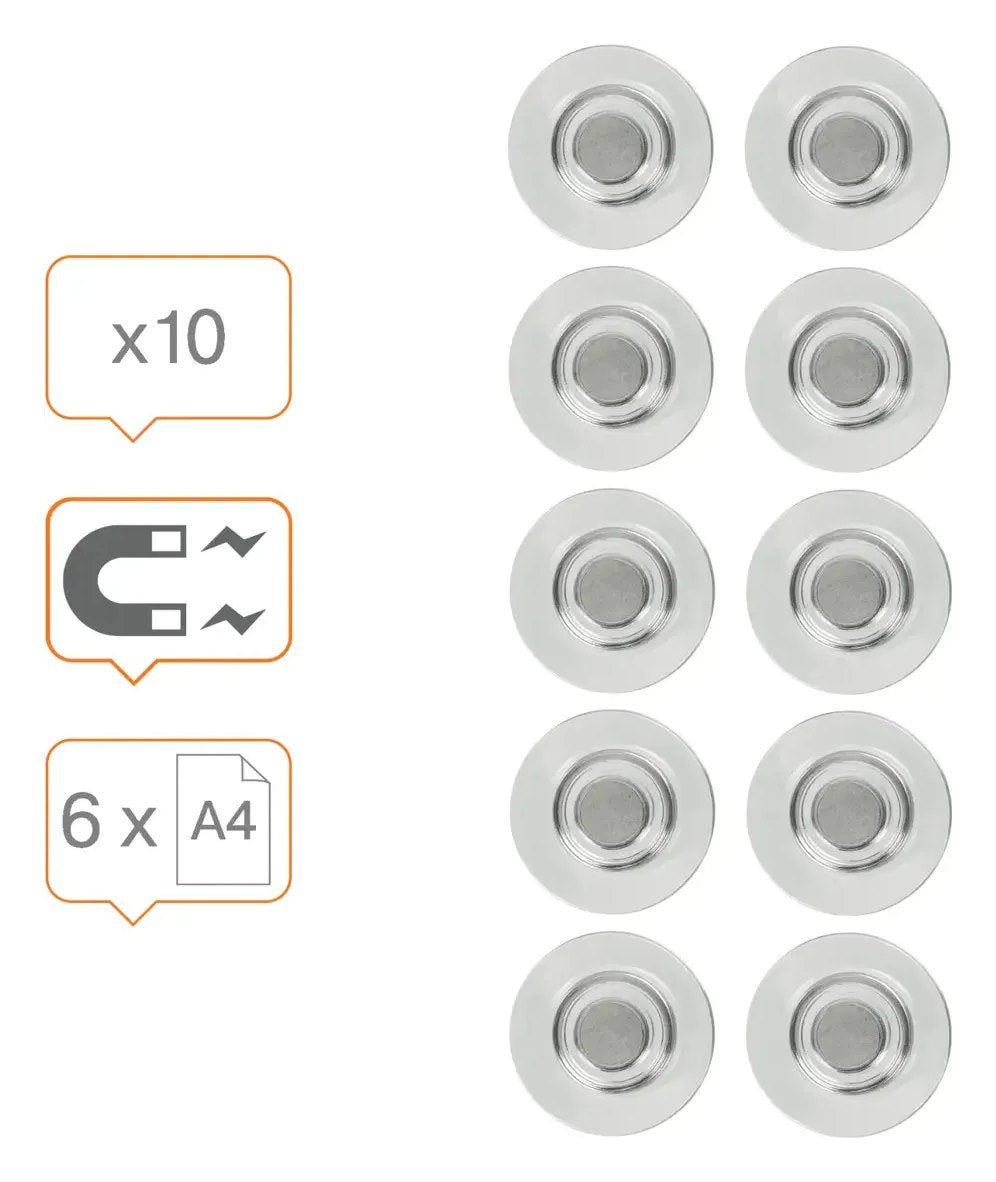 Nobo Extra Strong Glass Whiteboard Magnets, view 11