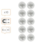 Nobo Extra Strong Glass Whiteboard Magnets, view 11