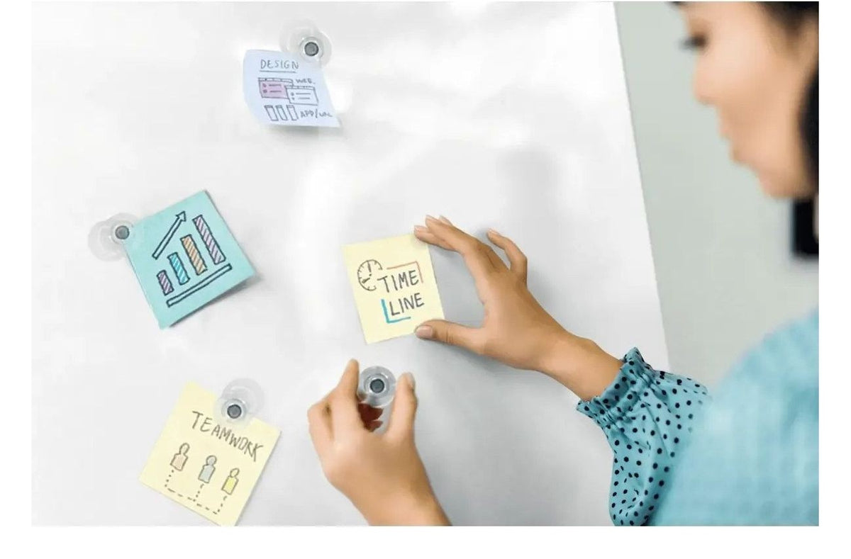 Nobo Extra Strong Glass Whiteboard Magnets, view 3