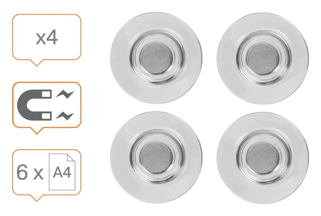 Nobo Extra Strong Glass Whiteboard Magnets, view 4