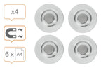 Nobo Extra Strong Glass Whiteboard Magnets, view 4
