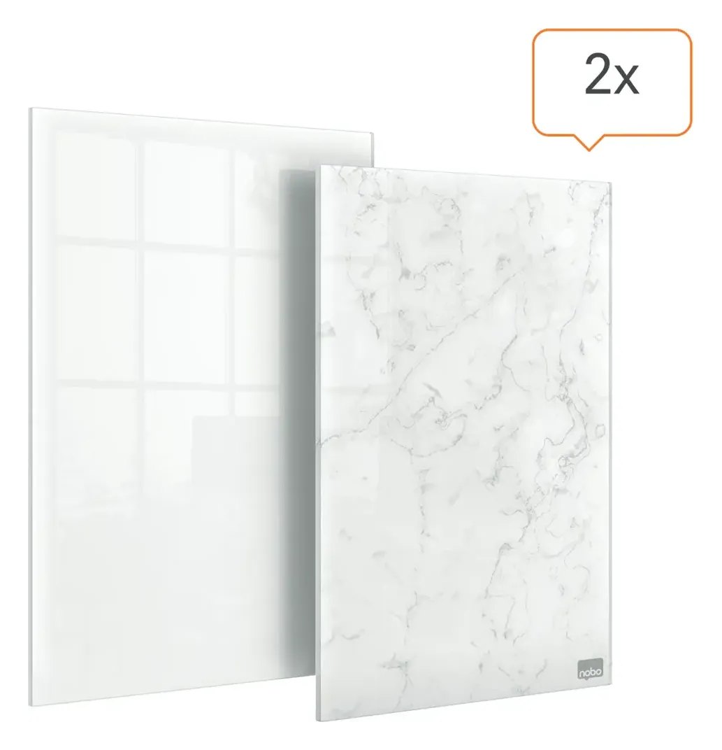 Nobo Glass Mini Whiteboard Notepads Pack of 2 230 x 152mm, view 7
