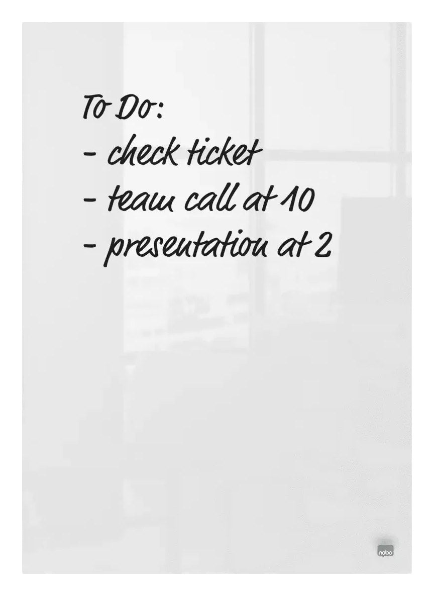 Nobo Glass Mini Whiteboard Notepads Pack of 2 230 x 152mm, view 9