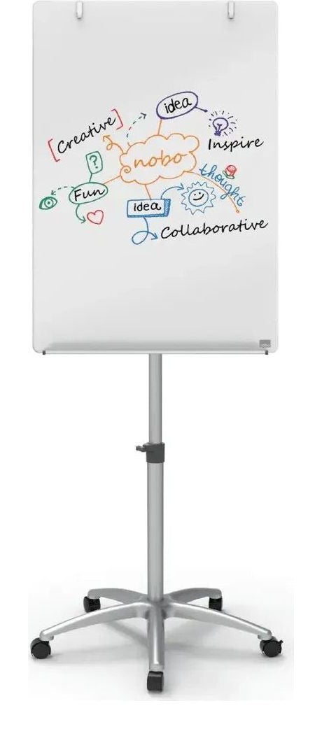 Nobo Glass Mobile Easel Brilliant White, view 3