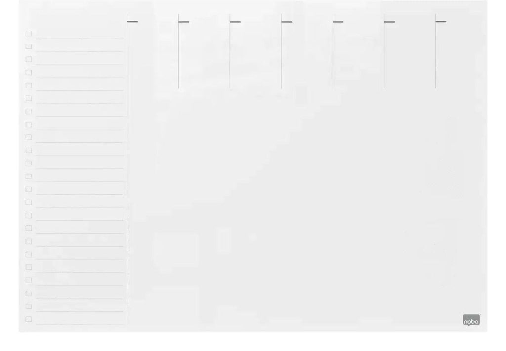Nobo Glass Weekly Planner Whiteboard 430 x 560mm, view 3