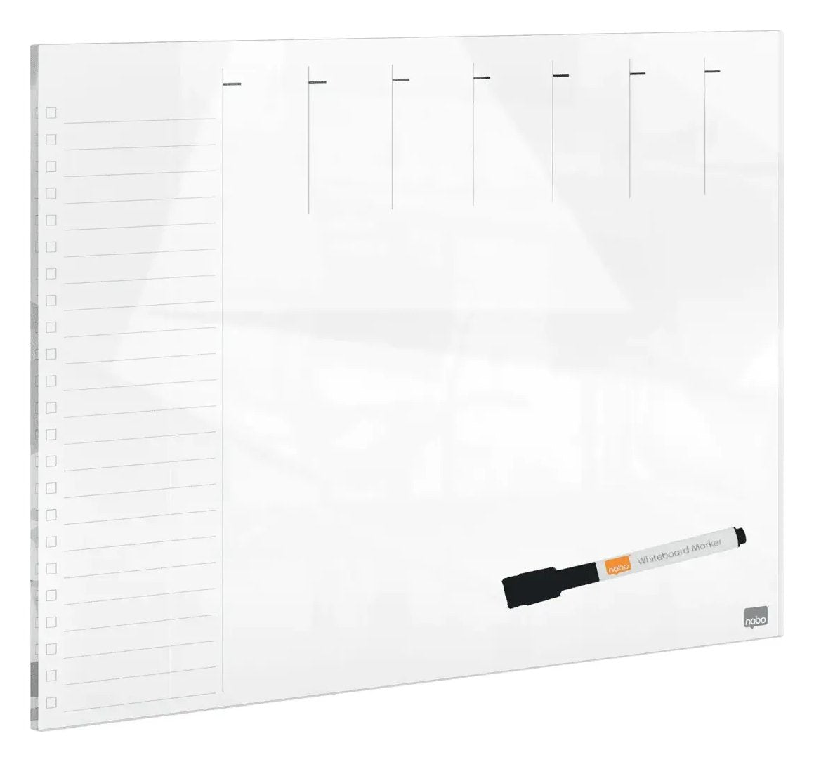 Nobo Glass Weekly Planner Whiteboard 430 x 560mm, view 8