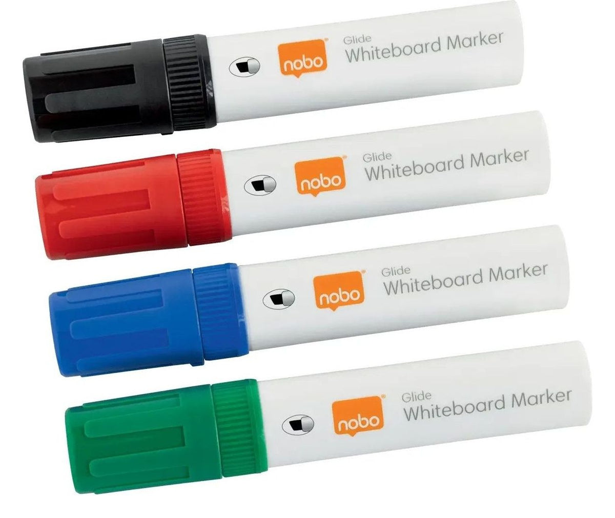 Nobo Glide Whiteboard Pens Large Chisel Tip