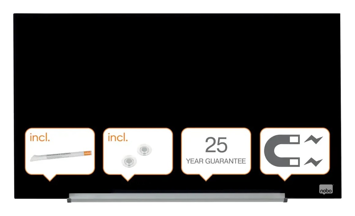 Nobo Impression Pro Glass Magnetic Whiteboard