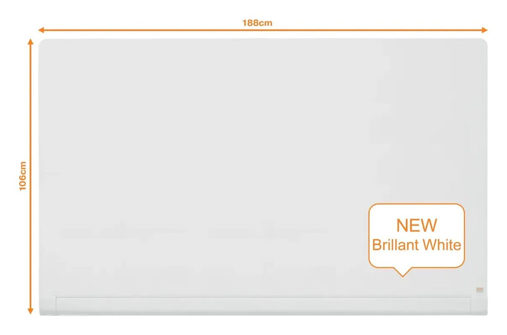 Nobo Impression Pro Glass Magnetic Whiteboard Concealed Pen Tray, view 15