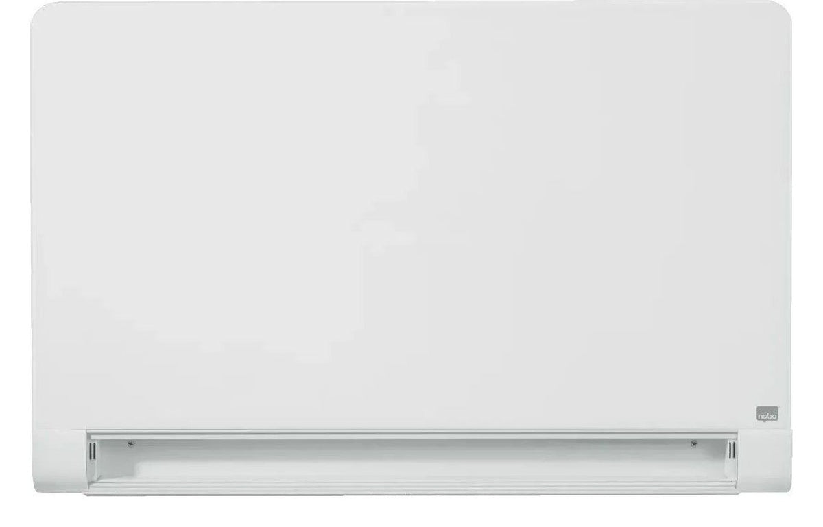 Nobo Impression Pro Glass Magnetic Whiteboard Concealed Pen Tray, view 6