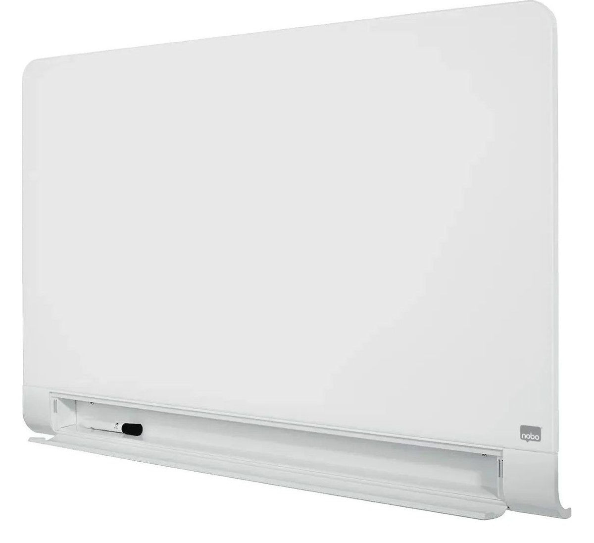 Nobo Impression Pro Glass Magnetic Whiteboard Concealed Pen Tray, view 9