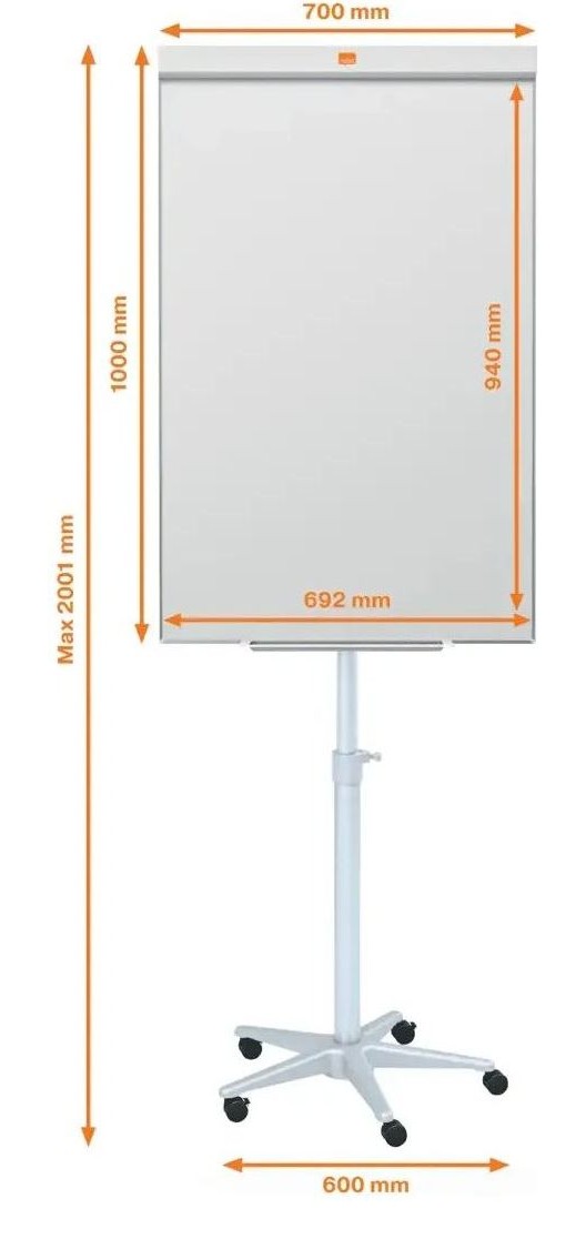 Nobo Impression Pro Mobile Steel Magnetic Whiteboard Easel, view 10