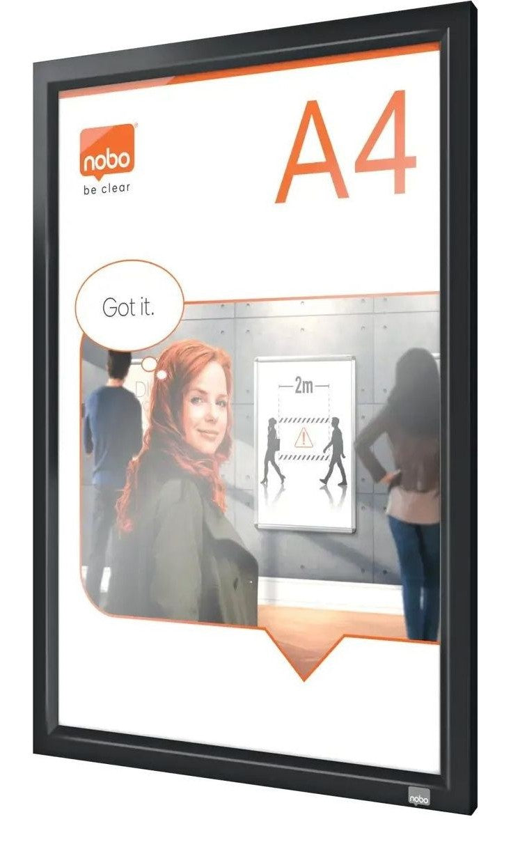Nobo Impression Pro Poster Frame with Graphite Grey Clip Frame, view 9