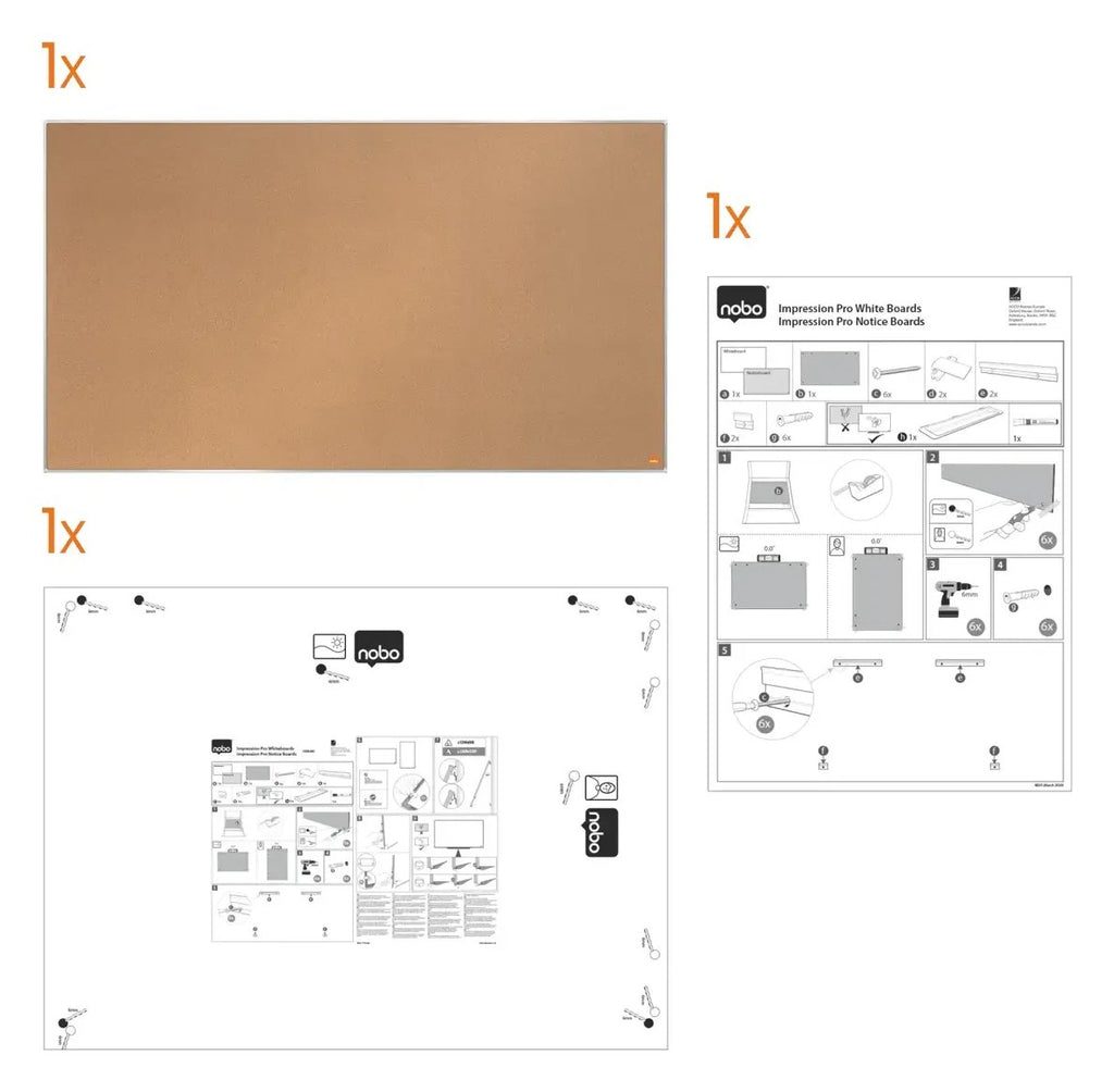 Nobo Impression Pro Widescreen Cork Notice Board, view 15