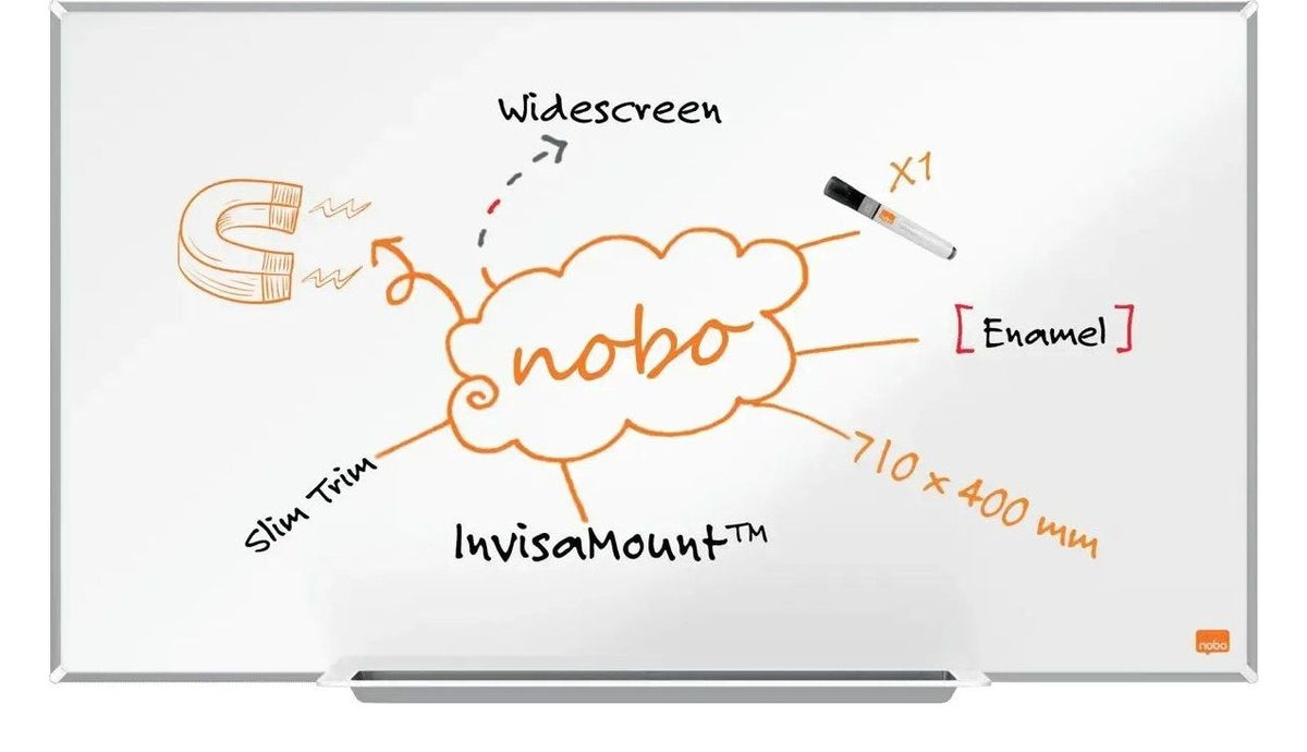 Nobo Impression Pro Widescreen Enamel Magnetic Whiteboard
