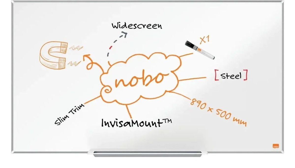 Nobo Impression Pro Widescreen Steel Magnetic Whiteboard