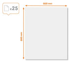 Nobo Instant Whiteboard Dry Erase Sheets 600 x 800mm, view 3