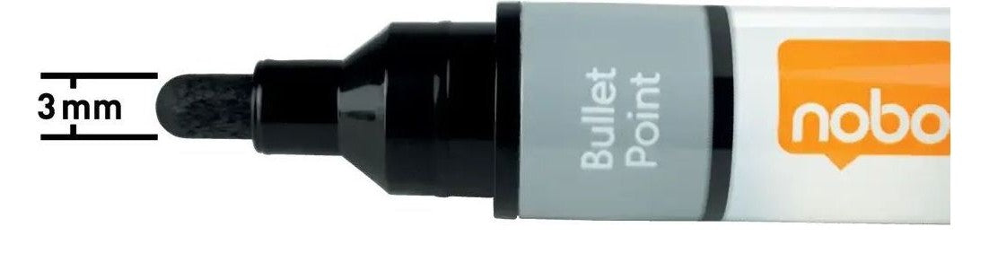 Nobo Liquid Ink Glass Whiteboard Pens Bullet Tip, view 14