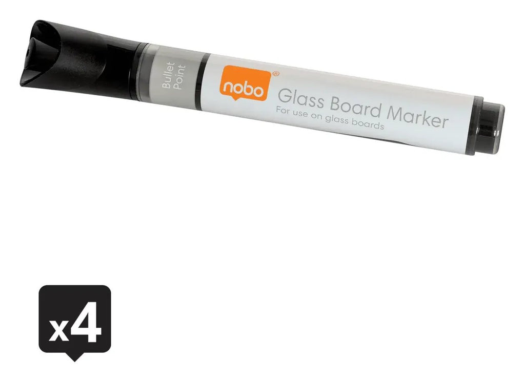 Nobo Liquid Ink Glass Whiteboard Pens Bullet Tip, view 19