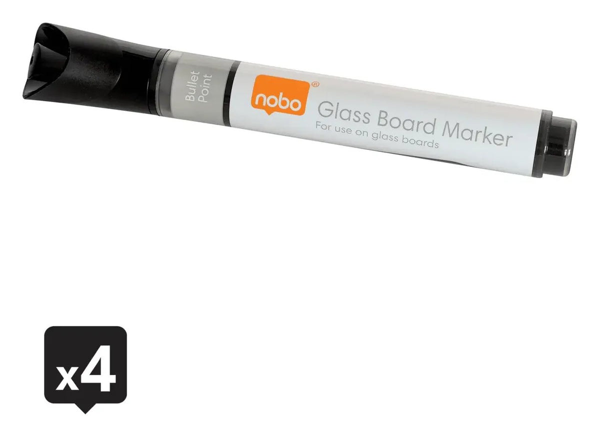 Nobo Liquid Ink Glass Whiteboard Pens Bullet Tip, view 19