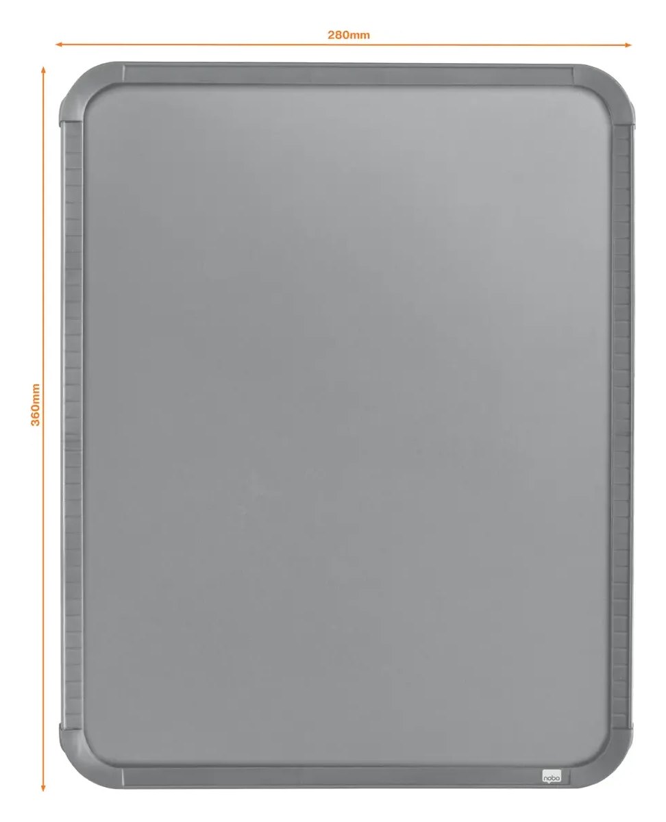 Nobo Mini Magnetic Whiteboard Slim Silver Frame, view 12