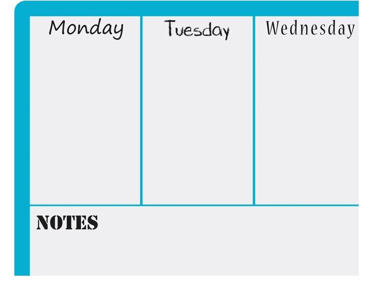 Nobo Mini Magnetic Whiteboard Weekly Planner, view 6