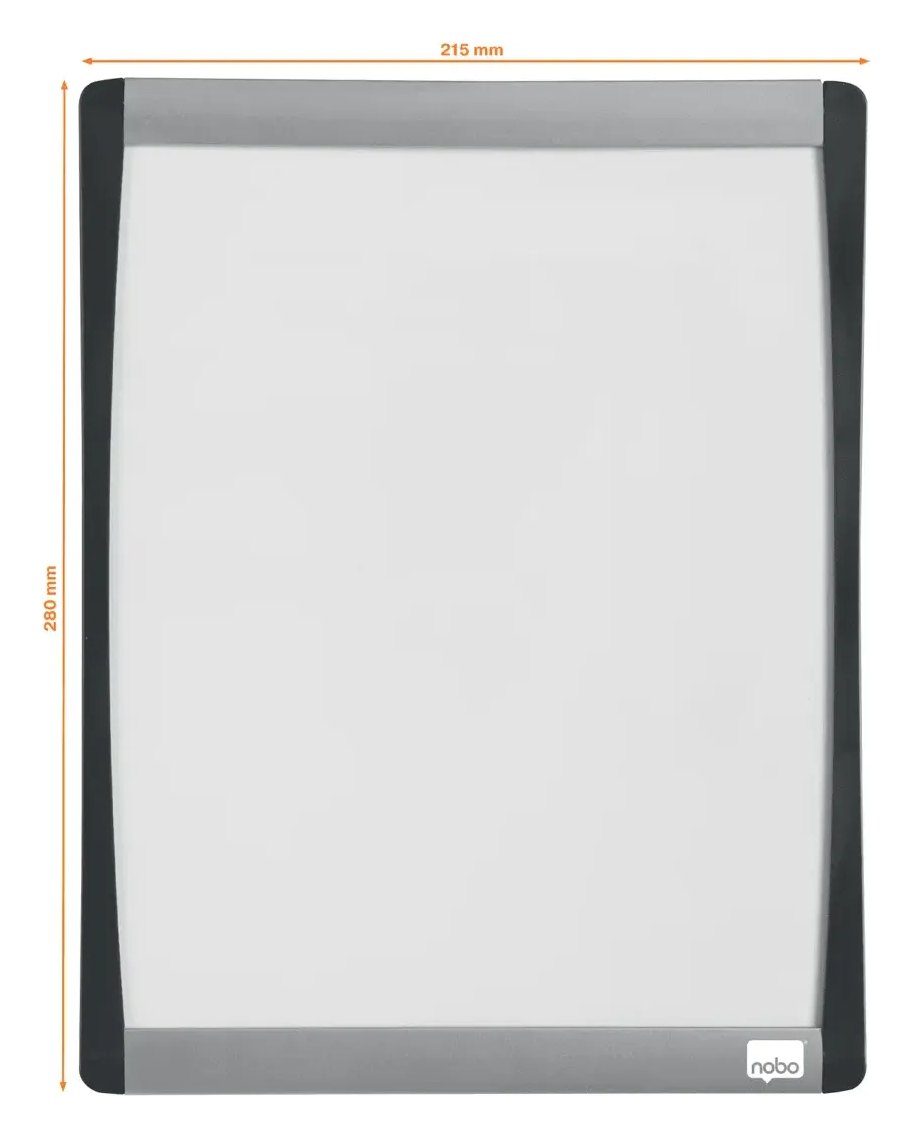 Nobo Mini Magnetic Whiteboard with Arched Frame 215 x 280mm, view 3