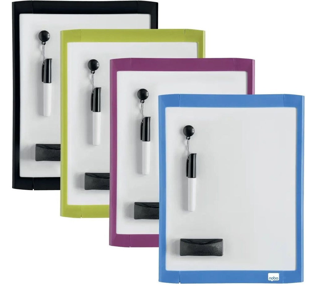 Nobo Mini Magnetic Whiteboard with Coloured Frame, view 3