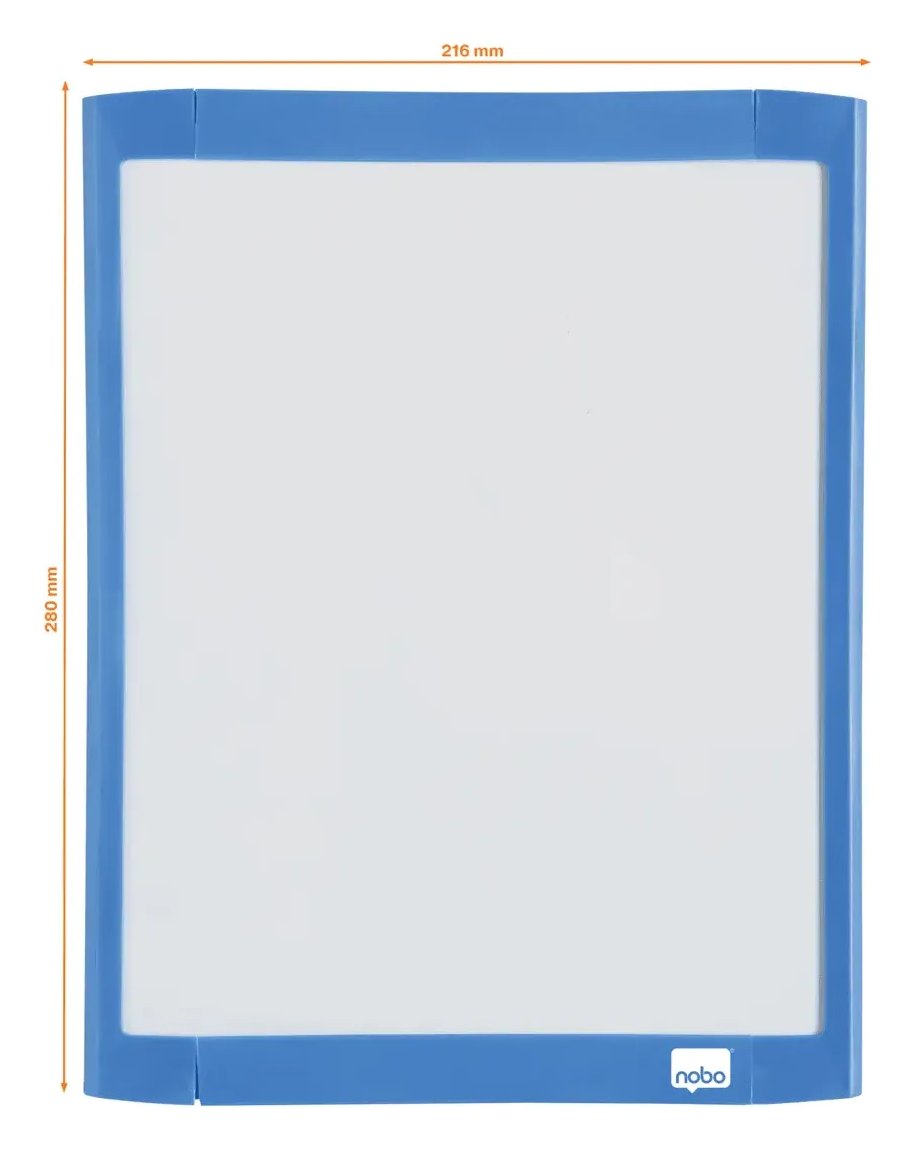 Nobo Mini Magnetic Whiteboard with Coloured Frame, view 4