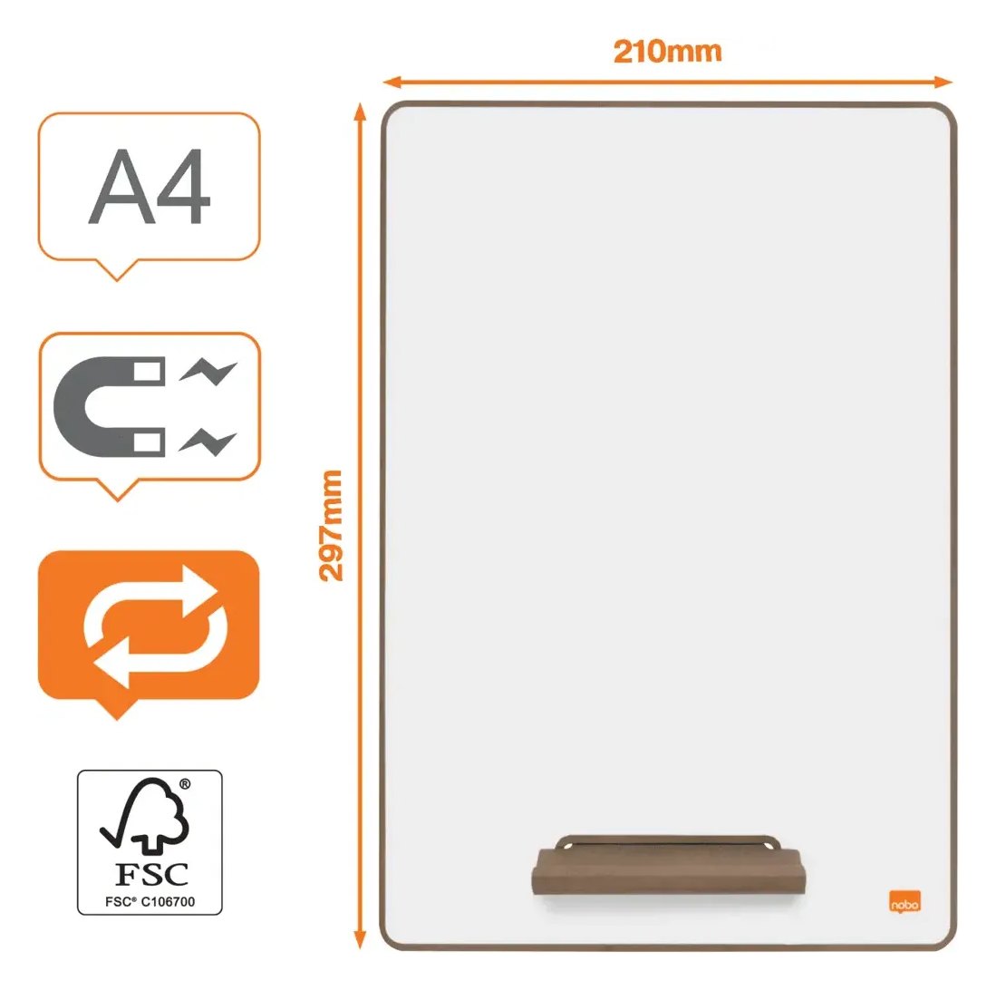 Nobo Mini Whiteboard A4, view 3
