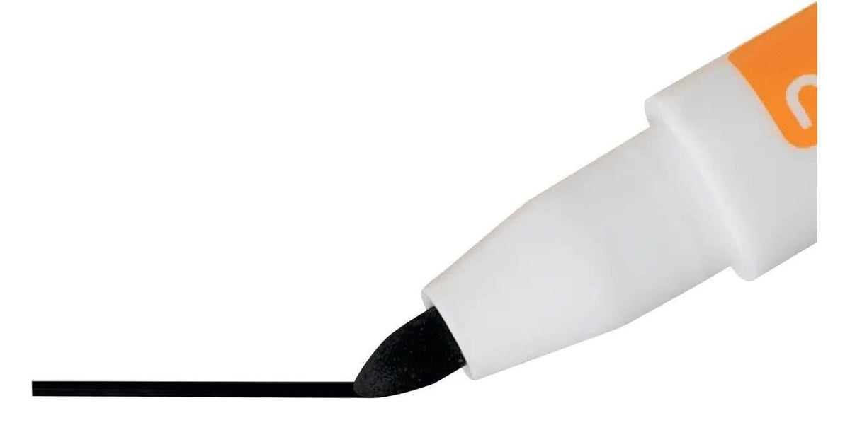 Nobo Mini Whiteboard Pen with Magnetic Eraser Cap 6 Pack, Black, view 4