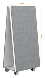 Nobo Move & Meet Mobile Whiteboard and Notice Board Collaboration System 1800 x 900mm, view 8