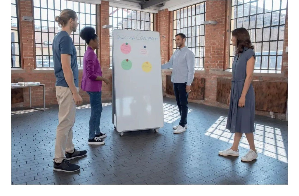 Nobo Move & Meet Mobile Whiteboard Collaboration System 1800 x 900mm, view 2