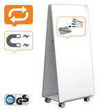 Nobo Move & Meet Mobile Whiteboard Collaboration System 1800 x 900mm, view 3