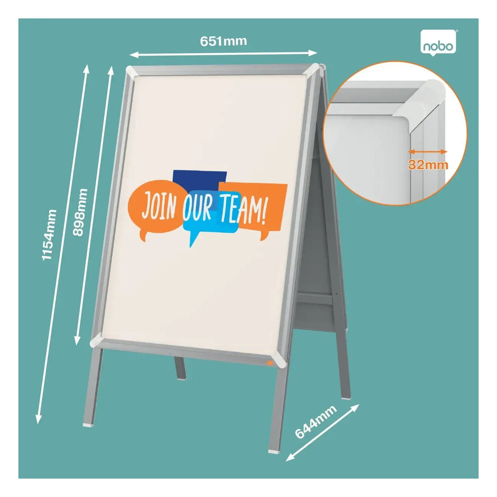 Nobo Premium Plus A-Frame Pavement Sign A1, view 5