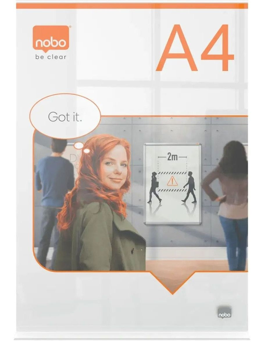 Nobo Premium Plus Clear Acrylic Freestanding Poster Frame, view 17