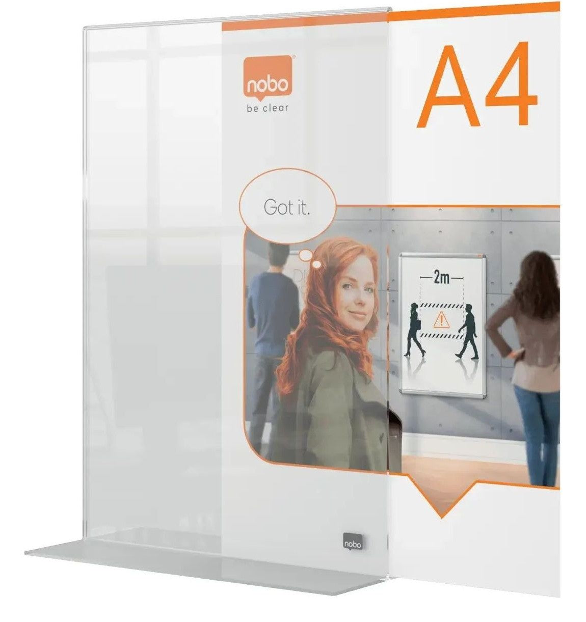 Nobo Premium Plus Clear Acrylic Freestanding Poster Frame, view 18