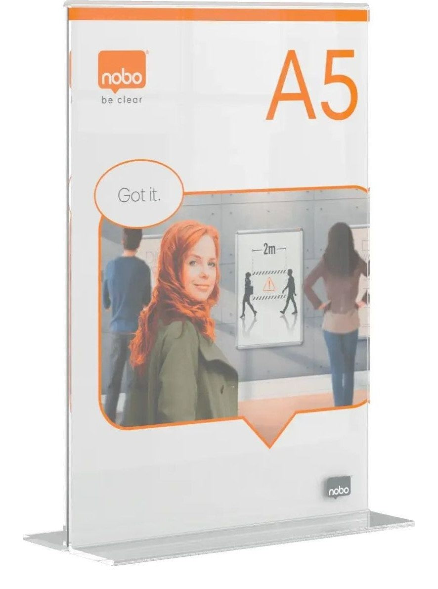 Nobo Premium Plus Clear Acrylic Freestanding Poster Frame, view 7