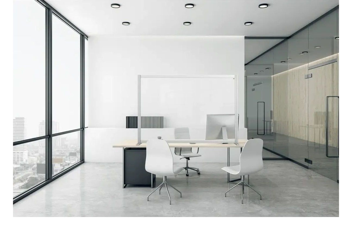 Nobo Premium Plus Clear Acrylic Protective Desk Divider Screen Modular System Extension, view 6