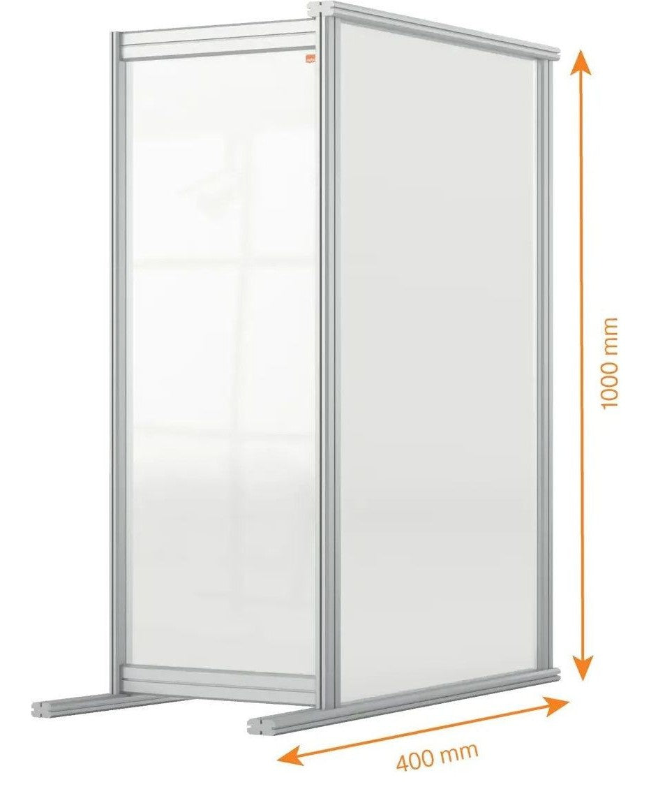 Nobo Premium Plus Clear Acrylic Protective Desk Divider Screen Modular System Extension, view 9