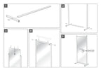 Nobo Premium Plus Clear Acrylic Protective Room Divider Screen Modular System 600 x 1800mm, view 10