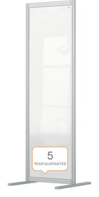 Nobo Premium Plus Clear Acrylic Protective Room Divider Screen Modular System 600 x 1800mm, view 6