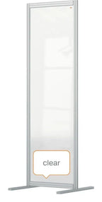 Nobo Premium Plus Clear Acrylic Protective Room Divider Screen Modular System 600 x 1800mm, view 7