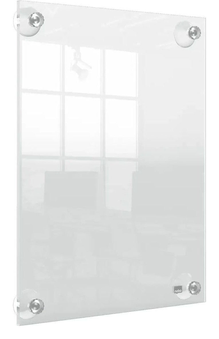 Nobo Premium Plus Clear Acrylic Wall Mounted Repositionable Poster Frame A4