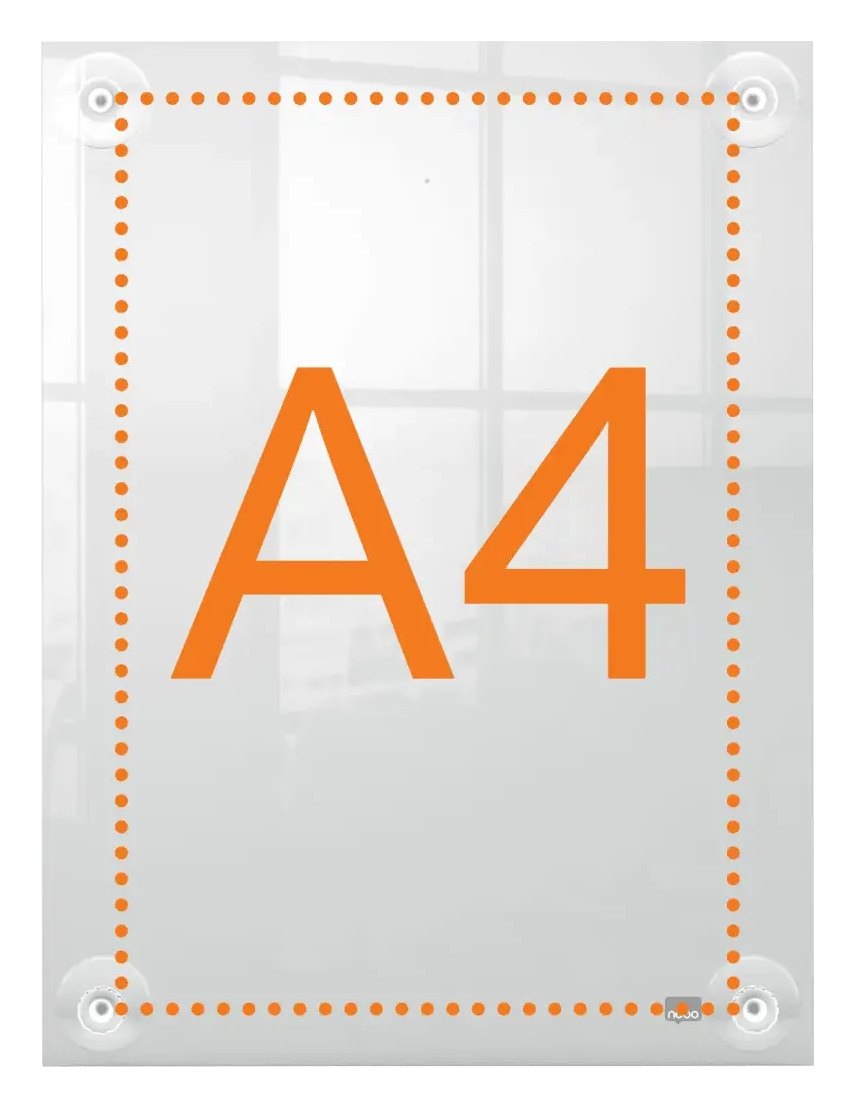 Nobo Premium Plus Clear Acrylic Wall Mounted Repositionable Poster Frame A4, view 8