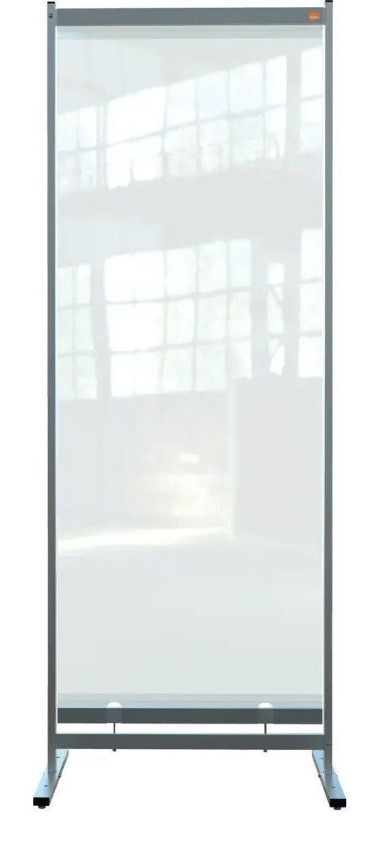 Nobo Premium Plus Clear PVC Free Standing Protective Room Divider Screen 780 x 2060mm