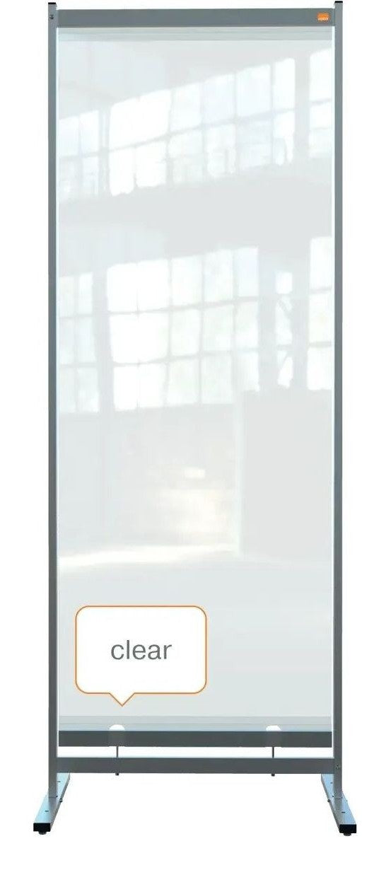 Nobo Premium Plus Clear PVC Free Standing Protective Room Divider Screen 780 x 2060mm, view 10