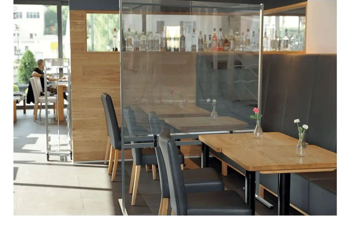 Nobo Premium Plus Clear PVC Protective Desk Divider Screen 770 x 860mm, view 3