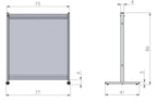 Nobo Premium Plus Clear PVC Protective Desk Divider Screen 770 x 860mm, view 6